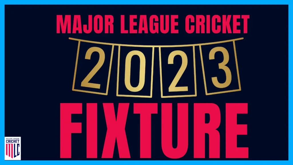 Major League Cricket Fixtures
