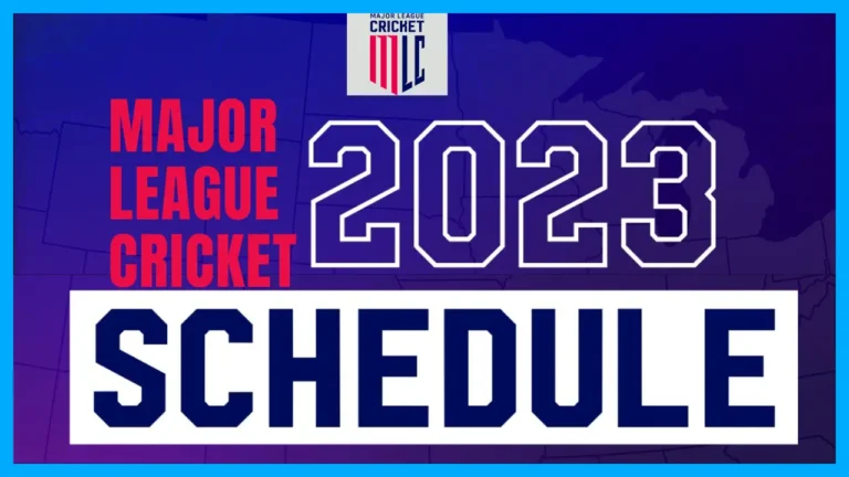 Major League Cricket Schedule 2023 [MLC Complete Fixture]