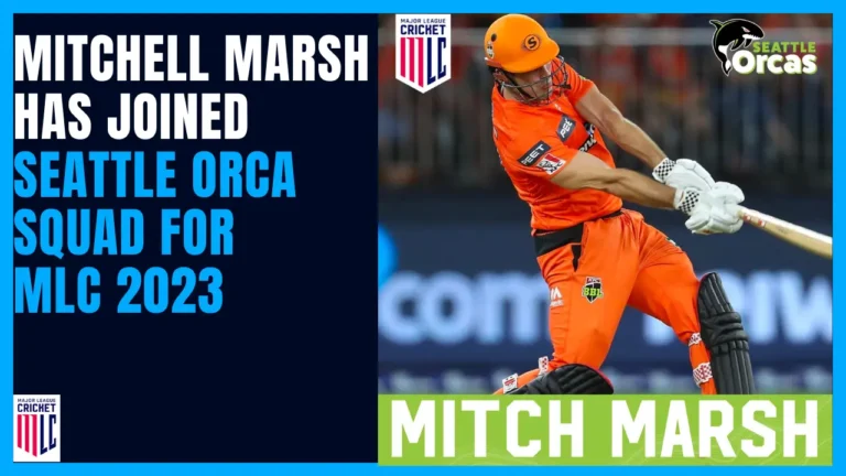 Mitchell Marsh has joined Seattle Orca Squad for MLC 2023