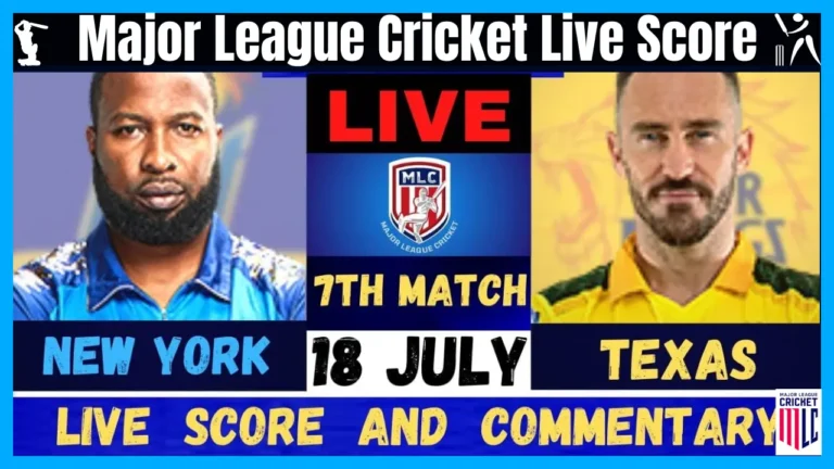 Major League Cricket Live Score Today [MLC 2024 Score Updates]