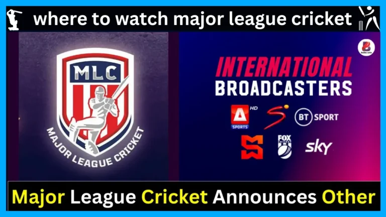 Where To Watch Major League Cricket 2024 Online
